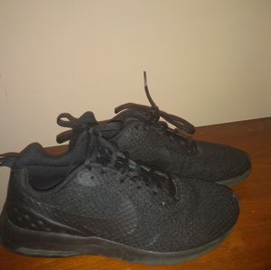 Black athletic shoes